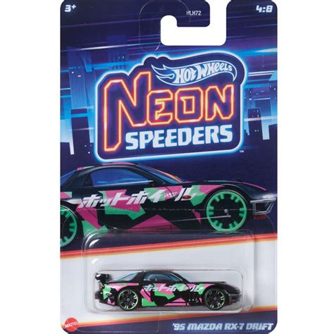 Машинка Hot wheels Neon light series Mazda RX купить с доставкой по выгодным ценам в интернет