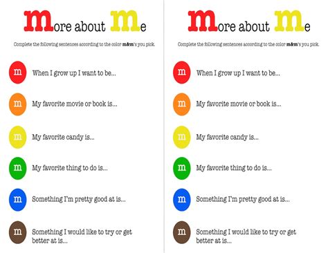 Mandm Get To Know You Activity Game Etsy