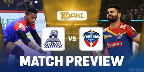 PKL 10 Haryana Steelers Vs UP Yoddhas Predicted 7 Team News When