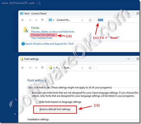 Restore Default Font On Windows 11