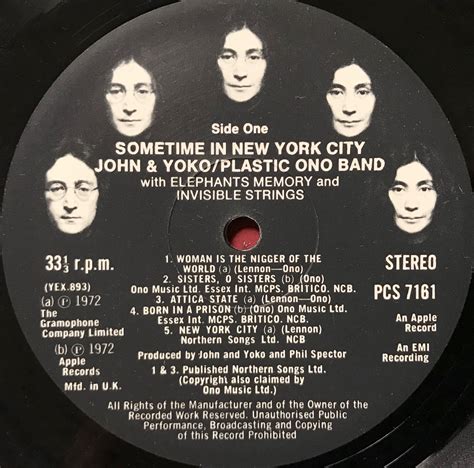 Nostalgipalatset John Lennon Some Time In New York City Uk Orig 2lp 1972