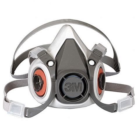 3M, 6000, 0 Cartridges Included, Half Mask Respirator - 5AM53|6100 ...