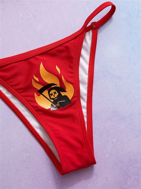 Emmiol Free Shipping Flame Print Bikini Set Red S In Bikini Sets Online Store Emmiol