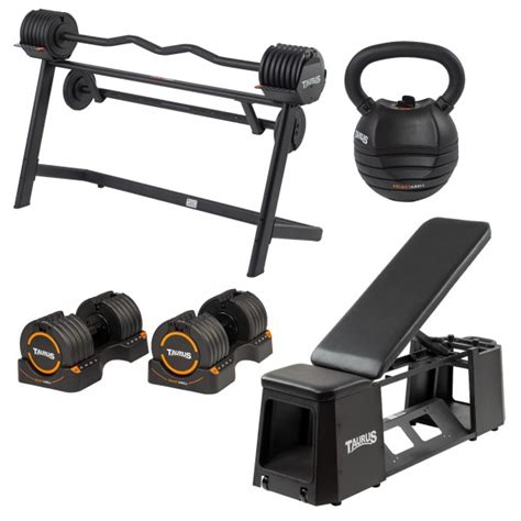 Taurus Selectabell Weight Bench And Dumbbell Set Taurus Fitness
