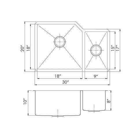 DAX 30'' L Undermount Double Bowl Stainless Steel Kitchen Sink | Wayfair