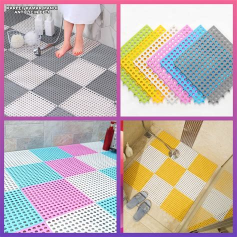 Jual Karpet Kamar Mandi Anti Slip Polkadot Cm X Cm Alas Kamar Mandi