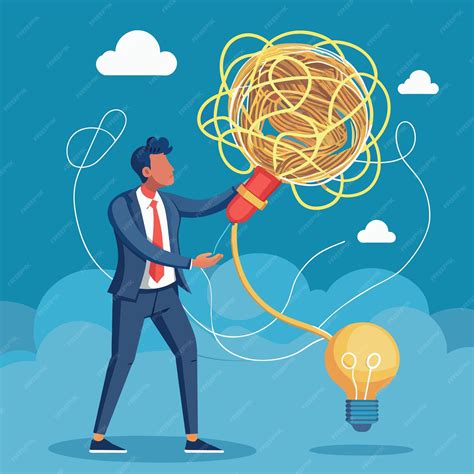 Premium Vector | Simplify complex business idea untangle or solve