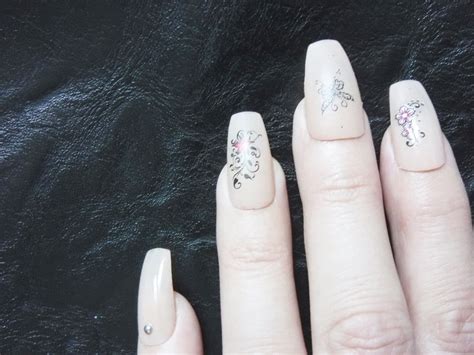 Tattoo Coffin Fake Nails Ballerina False Nail Nude Look Etsy