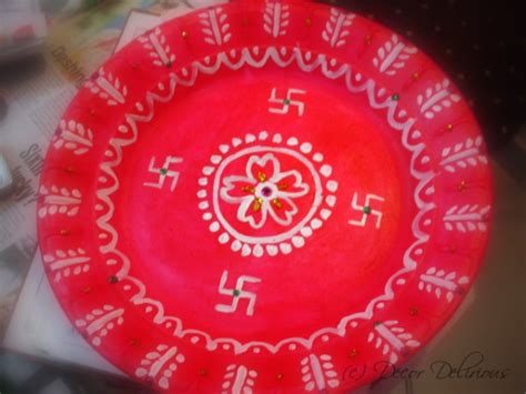 Ganesh Chaturti Diy Aarti Plate Artsy Craftsy Mom