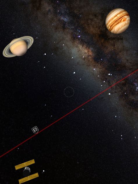 Saturn, Jupiter and the Hubble Telescope with the Milky Way