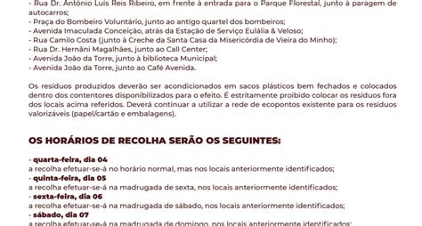 Recolha de Lixo Feira da Ladra 2023 Município de Vieira do Minho