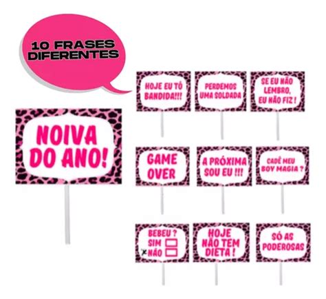 10 Plaquinhas Divertidas P Tirar Foto Chá De Lingerie MercadoLivre