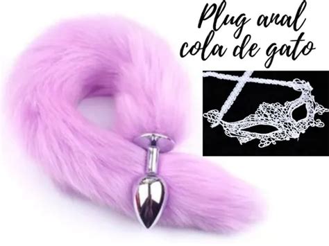 Cola Gato Plug Anal Sexual Consolador Ano Dilatador Dildo Cuotas sin interés