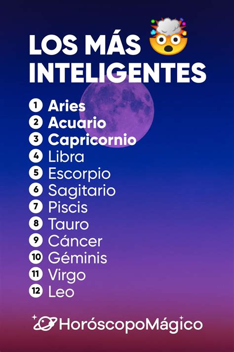 Los Signos M S Inteligentes Del Zodiaco Signos Del Zodiaco Fechas