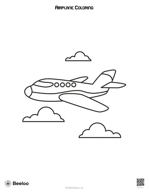 Airplane Coloring • Beeloo Printable Crafts for Kids (gzKGLB7vY)