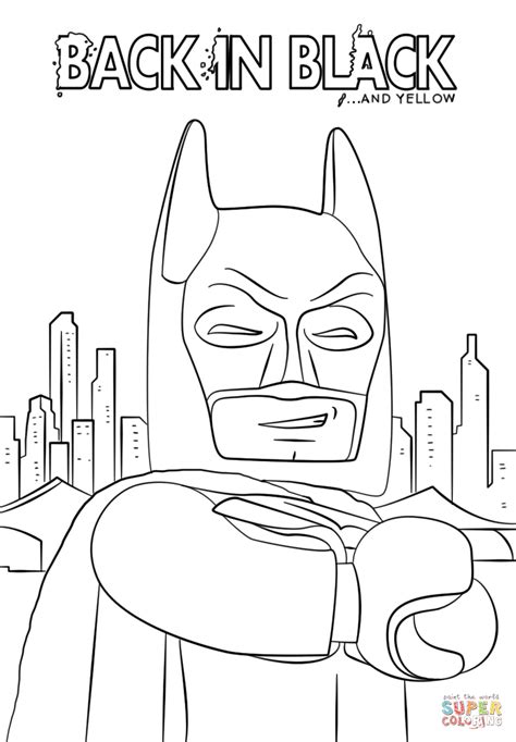 Batman From The Lego Batman Movie Coloring Page Free Printable