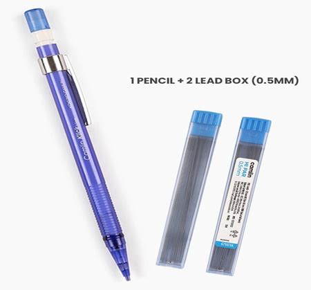 Camlin Klick Mechanical Pencil 0 7mm And 2 Lead Boxes 1 Mosakart