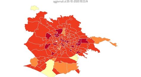 Covid Roma La Mappa Delle Nuove Zone Rosse 4mila Casi In 7 Giorni