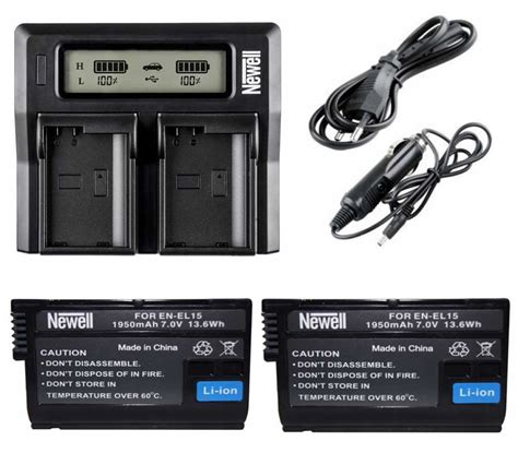 Zestaw Adowarka Dual Charger Akumulatory En El Do Nikon Newell