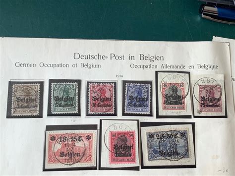 Deutsches Reich Besetzung Belgien 1914 1918 Etappengebiet 1914