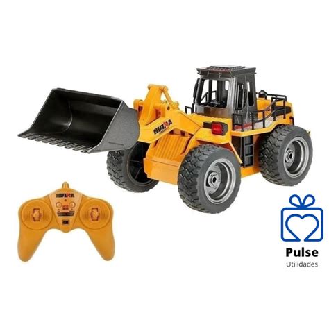 Pa Carregadeira De Controle Remoto Huina 1532 1 18 Amarelo Shopee Brasil