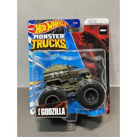 美版哥吉拉 Hot Wheels Monster Trucks 風火輪 大腳車 怪獸卡車 Godzilla 哥吉拉 蝦皮購物