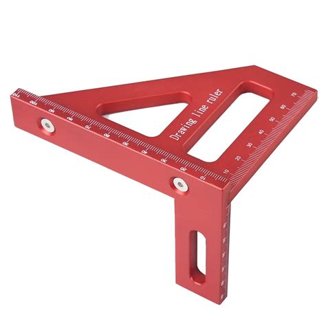 3D Multi Angle Measuring Ruler 45 90 Degree Plastic Carpentry Square