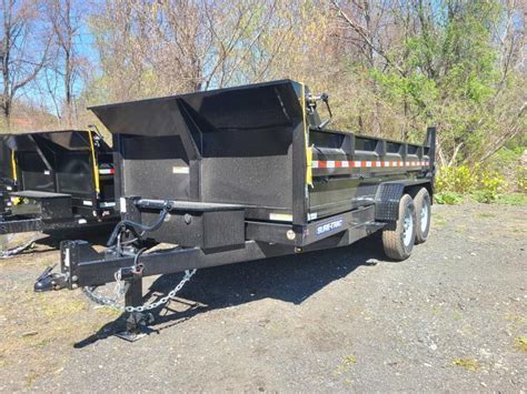 2023 Sure Trac 7x16 14k Lowprofile Dump Trailer Scissor Roxbury Trailers Roxbury Nj