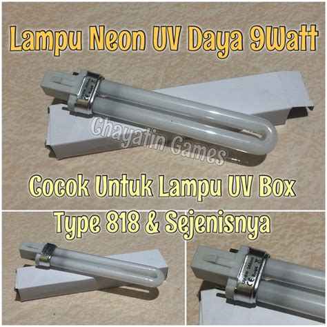 Jual Lampu Neon Uv 9 Watt Untuk Lampu Uv Model Box 818 Dan Sejenisnya