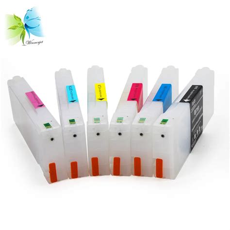 WINNERJET 700ML 6 Colors For Epson D3000 Printer Empty Refillable Ink