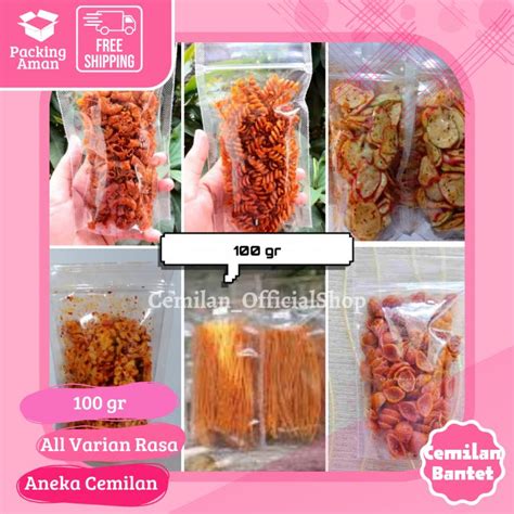 Jual Makaroni Bantet Pedas Pouch Gr Seblak Pedas Mie Lidi