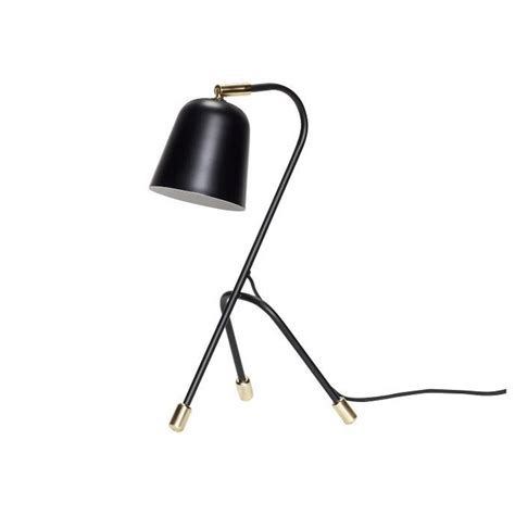 Hübsch lampe de table en métal noir avec laiton LIVING AND CO