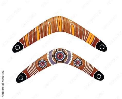 Australian boomerang vector. Stock Vector | Adobe Stock