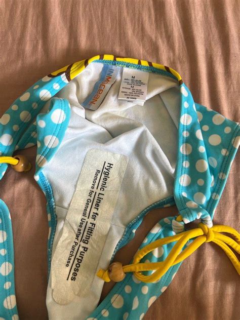 Blue Polka Dot Bikini Women S Fashion Swimwear Bikinis Swimsuits On Carousell