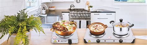 Amazon HAITOP Countertop Burner Electric Double Burners 2000 Watts Electric Hot Plate