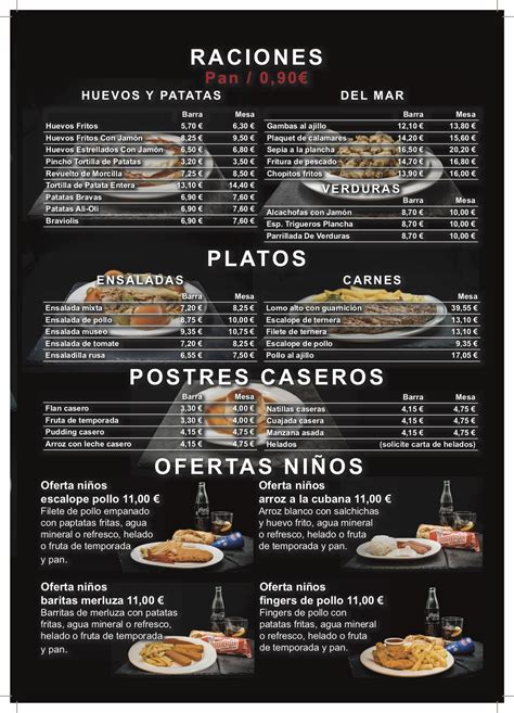 Carta On Line Museo Del Jam N Alcorc N Restaurante Museo Del Jam N