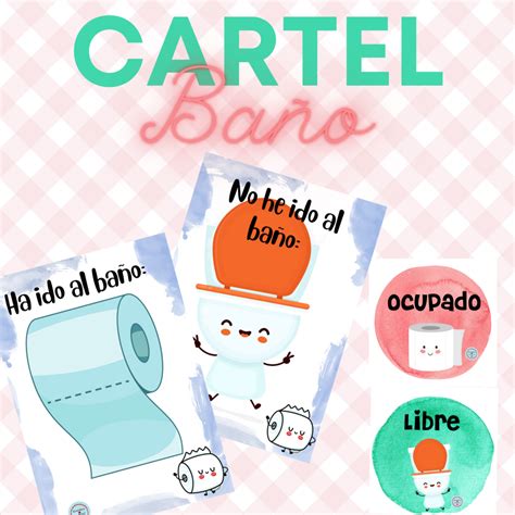 Cartel Baño colgador pizarra ereiden