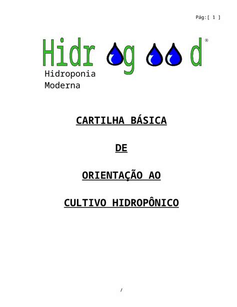 Doc Cartilha Hidroponia Dokumen Tips