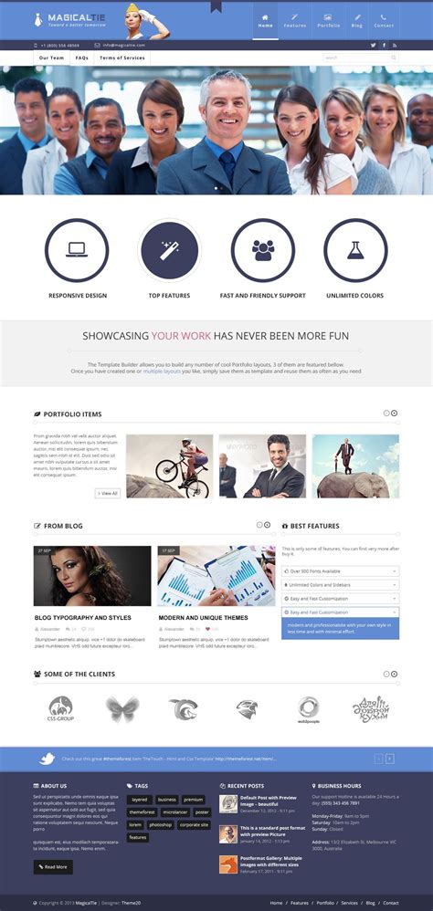 The menu below the photo might be a great way to separate out the