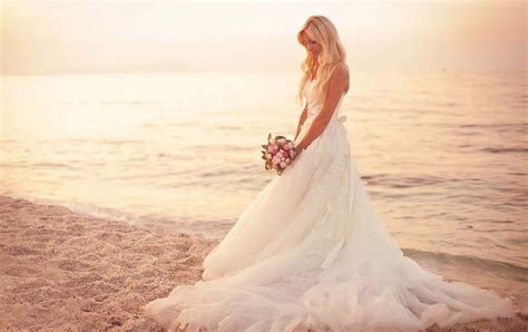 Download Beach Wedding Sunset Bride Picture