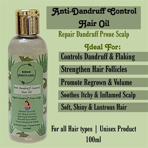 Anti Dandruff Control Hair Oil 100ml Ronson Beautylicious