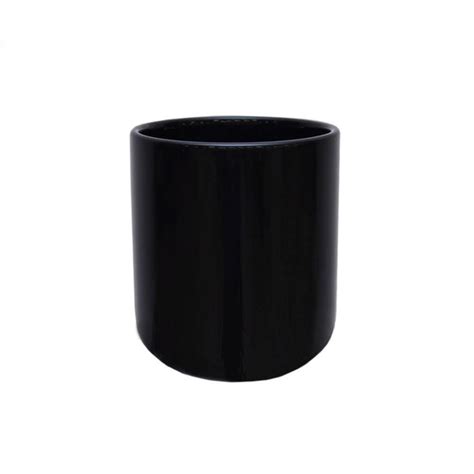 Vaso Redondo Preto G 15x12 Cm Elo7 Produtos Especiais