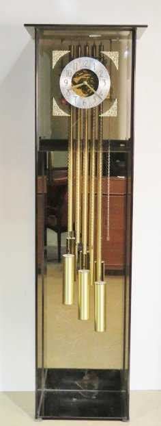 Dykstra Modern Smoked Glass Grandfather Clock