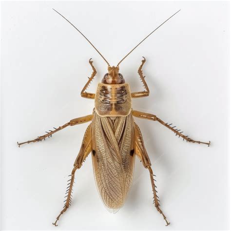 Premium Photo | A House Cricket on white Background top view