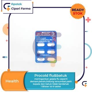 Jual Procold Flu Dan Batuk Obat Pereda Flu Batuk Demam Sakit