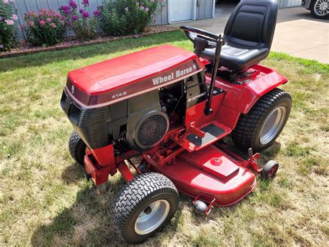 Wheel Horse 414 8 Lawn Tractor W42 Mower Deck Bigiron Auctions