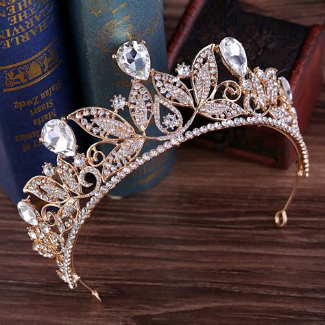 Baroque Wedding Crown Stunning Gold Bridal Crown Vintage Etsy