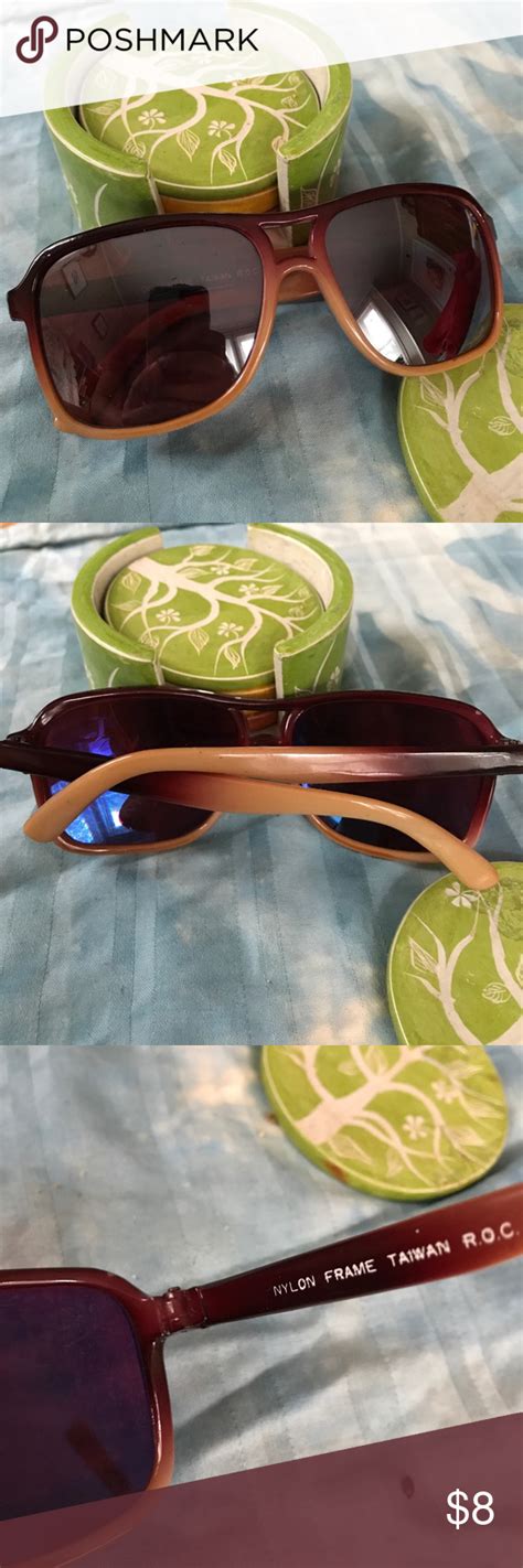 Rose Colored Reflective Sunglasses These Have A Gradient And Make