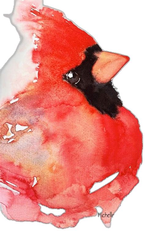 Cardinal Cardinal Watercolor Print Male Cardinal Cardinal Art Cardinal Watercolor Cardinal