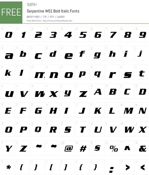 Serpentine W01 Bold Italic 1.00 Fonts Free Download - OnlineWebFonts.COM